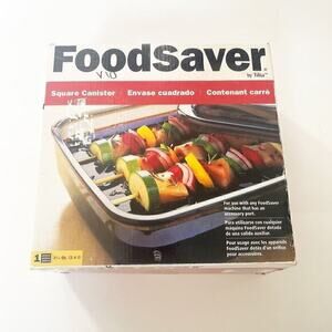 Foodsaver Quick Marinate 2.25 Qt Square Vacuum‎ Seal Marinating Canister New
